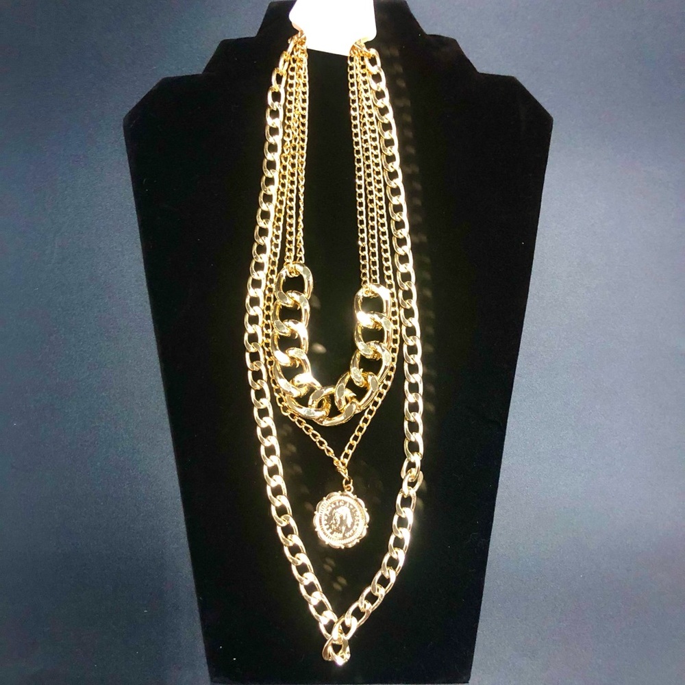 Gold Layered Chain Necklace